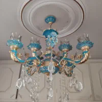 لوستر آبی فیروزه ای رنگ ثابت