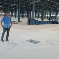 بتن ریزی باماله پروانه دوربین لیزری