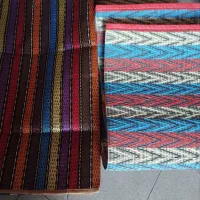 زیر انداز جاجیمی و حصیری نوار دوزی شده