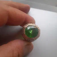 انگشتریاقوت سبزآن هیت صددرصدطبیعی اثری تکرارنشدنی