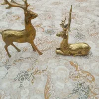 دو عدد گوزن برنجی زیبا