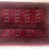 یک جفت پشتی دستباف ترکمن در حد نو