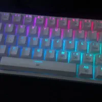 کیبورد redragon k617 fizz RGB سفید سوییچ قرمز