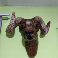 دیوار کوب بزرگ  سر قوچ