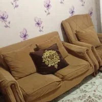 مبل هفت نفره پارچه مازراتی چوب راش