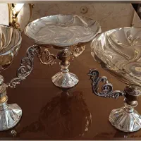 فروش ظروف پذیرایی شامپاینی ست کامل در حد نو