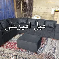 مبلمان مبل ال و راحتی طوسی مشکی|مبلمان خانگی و میز عسلی|تهران, شهرک شریفی|دیوار