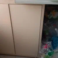 جا کفشی سفارشی  ساخته شده رنگش کرم هستش