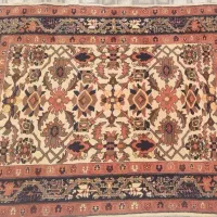 قالی نو دستباف رنگرزی گیاهی با طرح افشان