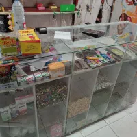 کانتر ام دی اف شیشه 6میل و استند ایستاده تنقلات