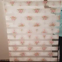 پرده زبرا در حد نو  و تمیز