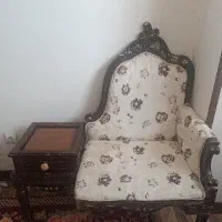 میز تلفن چوب گردو