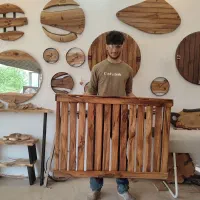 ساعت روستیک (ساعت دیواری چوبی)