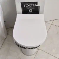 توالت فرنگی سفید طوسی خروجی۹۰