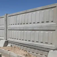 دیوار بتنی کرکره‌ ای دو طرفه