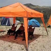 سایه بان ۳ در ۳ متر نارنجی تولید شرکت چادر آلومانت