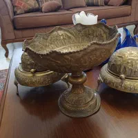 ظرف برنجی قدیمی