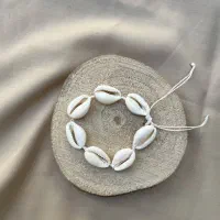 دستبند صدفی / گوشواره حصیری