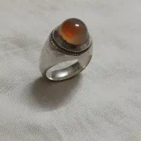 انگشتر نقره عقیق آبدار