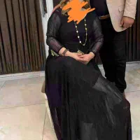لباس کردی سقزی مشکی نگین دار