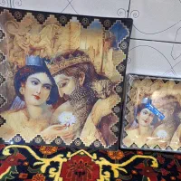 بشقاب طرح کوروش وماندانا و۶عدداستکان