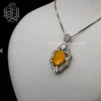 گردنبند های نقره زنانه عقیق شرف الشمس با فاکتور