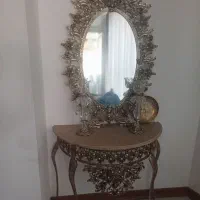 آینه وشمعدان برنز سالم
