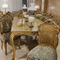 مبلمان و ناهارخوری آنتیک حصیری