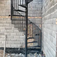 پله گردون پیچ و صاف نرده ای و نردبان