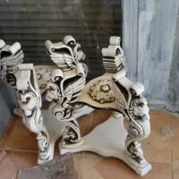 دو عدد عسلی بدون شیشه