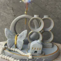 ست دکوری طوسی طلایی
