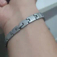 دستبند روکش نقره  جنس تیتانیوم