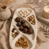سینی پذیرایی سنگ مصنوعی دست‌ساز
