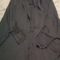 چادر عربی آستین دار مشکی مجلسی