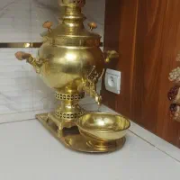 سماور مسی، سینی ، کاسه و قوری
