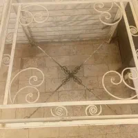 میز  فرفورژه  بسیار سنگین به ابعاد ۱×۱