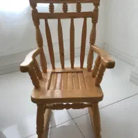 صندلی راکر بچه تمام چوب نو