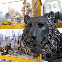 مجسمه دیواری ماگ استیل فرنچ پرس پایه گلدان آباژور