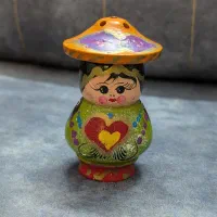 نمکدان چوبی روسی کلکسیونی