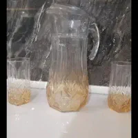 پارچ و لیوان فرانسه رنگی