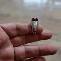 انگشتر نقره عقیق سرخ یمنی