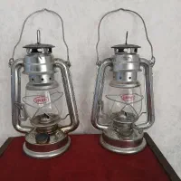 جفت فانوس نفتی قدیمی