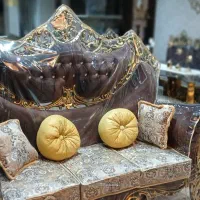 مبلمان مجلسی تمام چوب  بسیار شیک و کاملا نو
