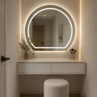 آینه نیم گرد باکس دار