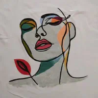نقاشی  تیشرت مینیمال