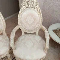 مبل استیل ۹ نفره و میز غذاخوری گرد ۴ نفره