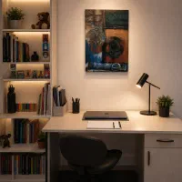 تابلو انتزاعی کار دست ۵۰ در ۶۰