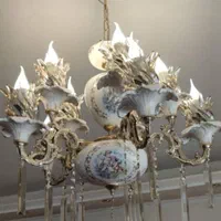 لوستر برنزپنج اصل ده شعله مدرن