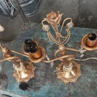 دو عدد شمعدان قدیمی