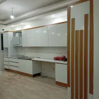 12متر کابینت هایگلاس سفید براق با کیفیت  (اقتصادی)